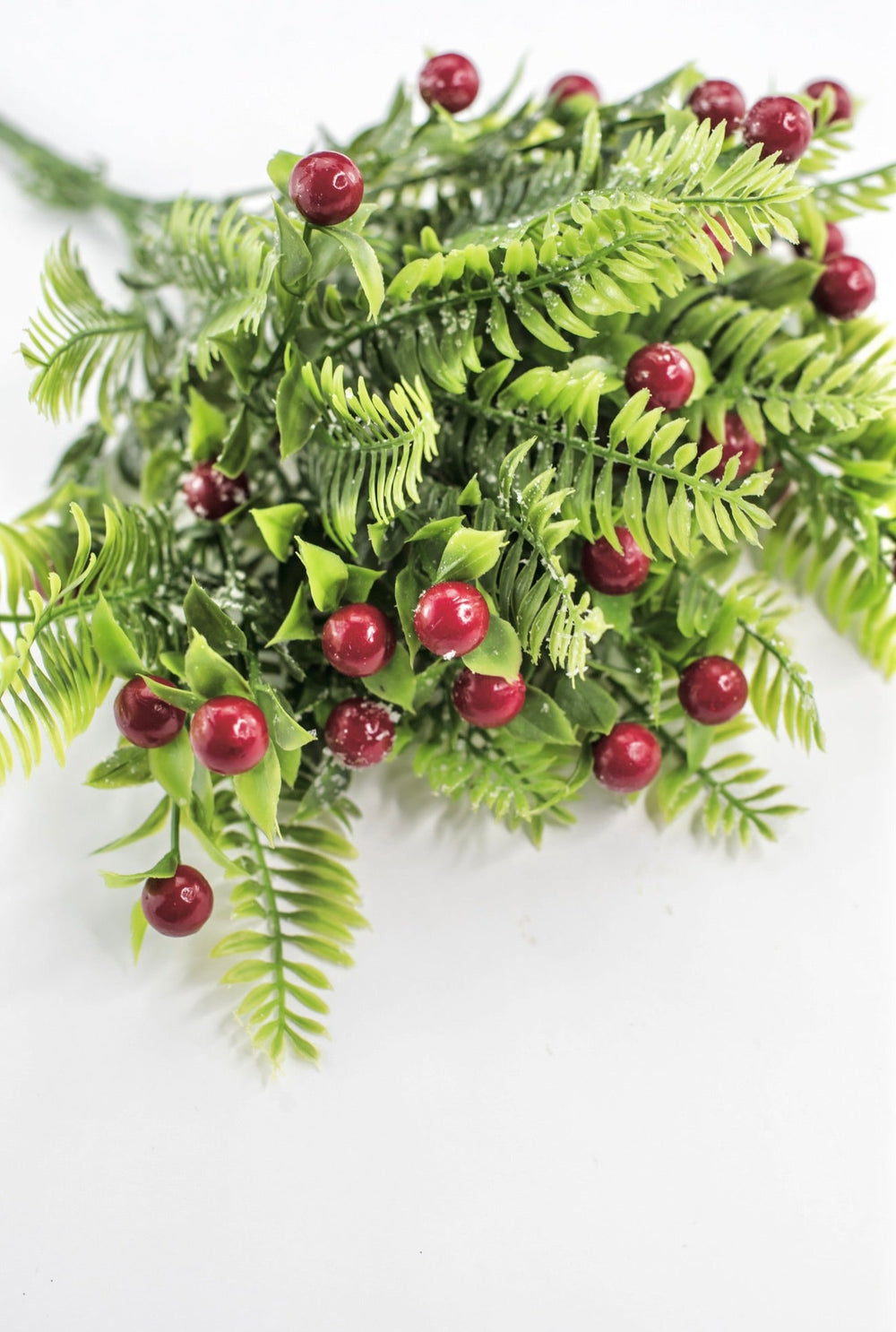 Red Snowed Mixed Leaf & Red - Greenery Market32148-RD