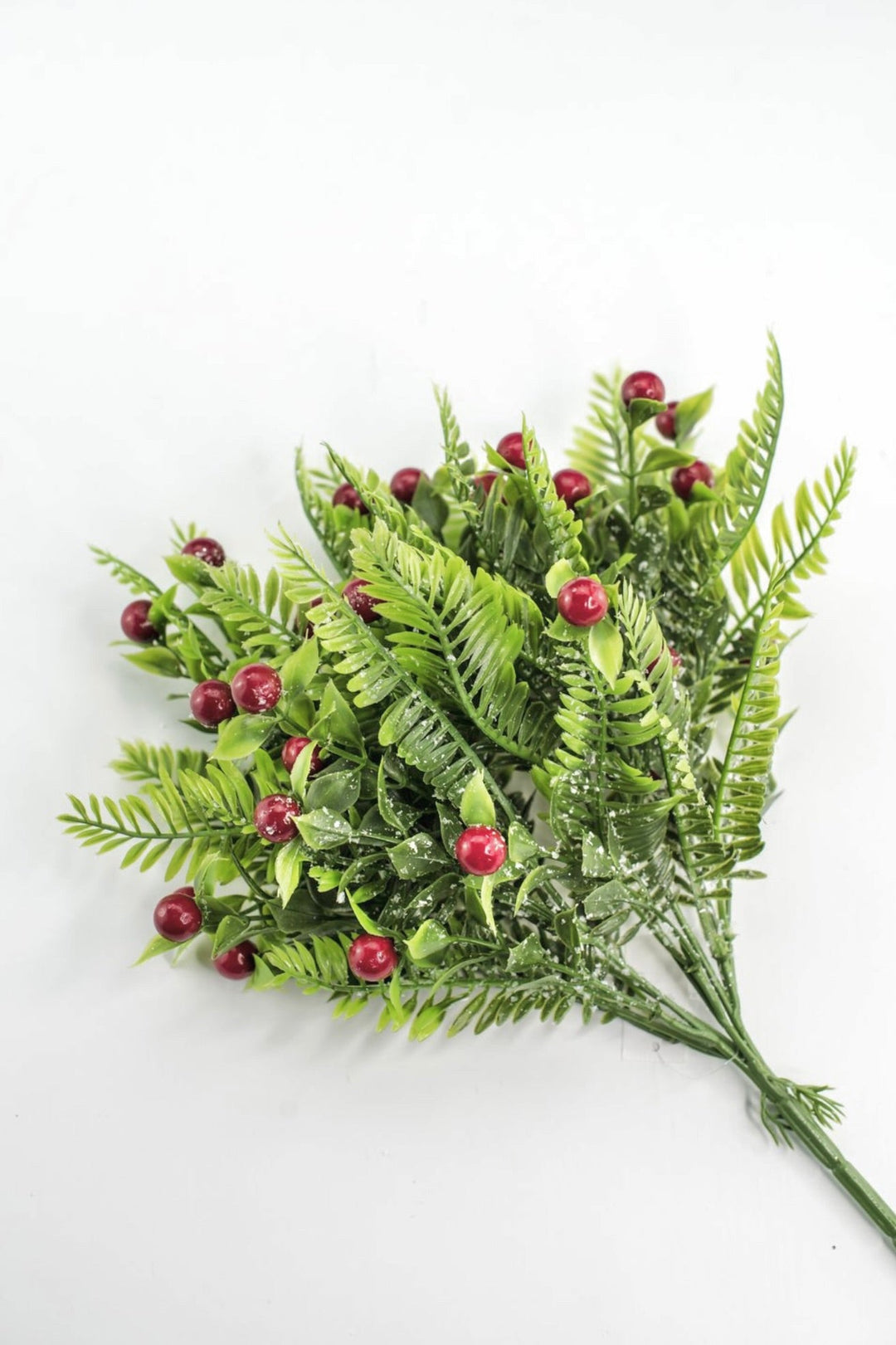 Red Snowed Mixed Leaf & Red - Greenery Market32148-RD