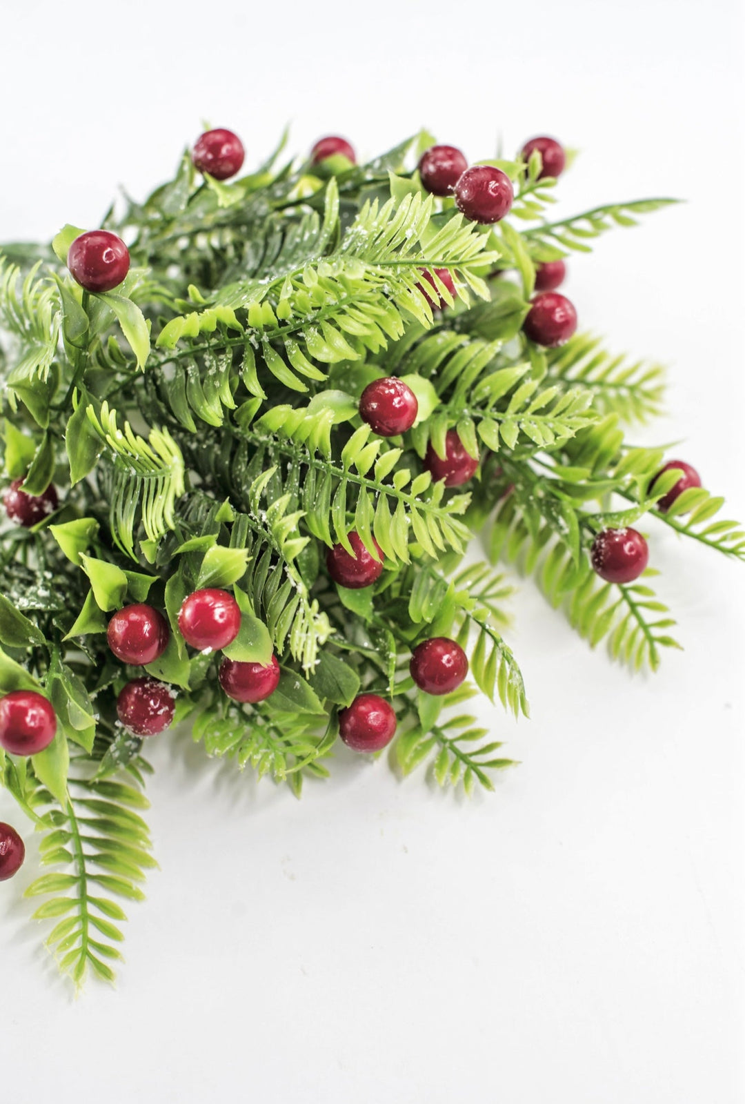 Red Snowed Mixed Leaf & Red - Greenery Market32148-RD