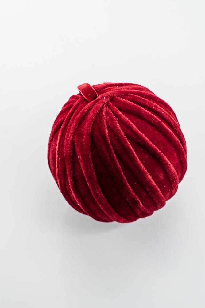 Red Velvet Ball Ornament - 4.7" - Greenery MarketOrnaments278126