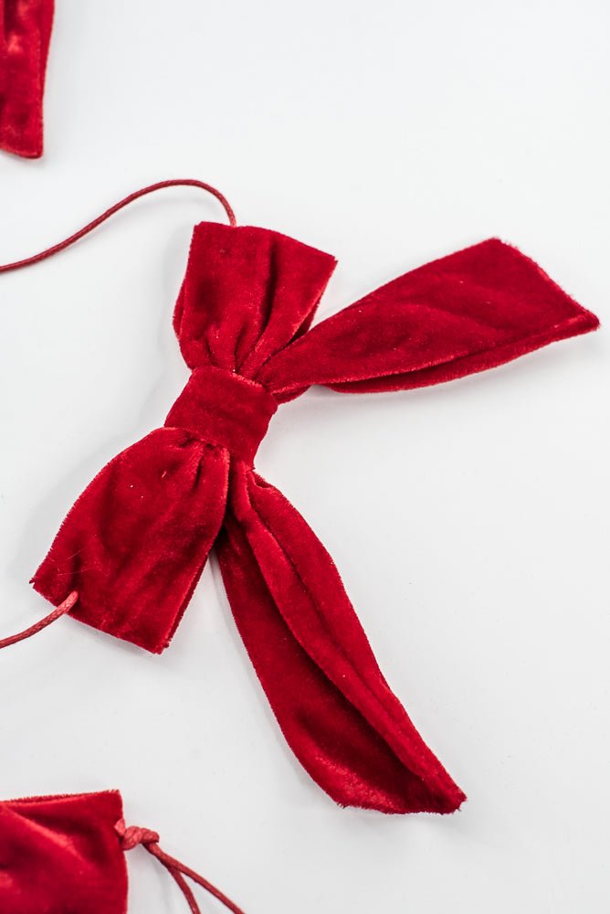 Red Velvet Bow Garland - 5' - Greenery MarketXKG802-RE