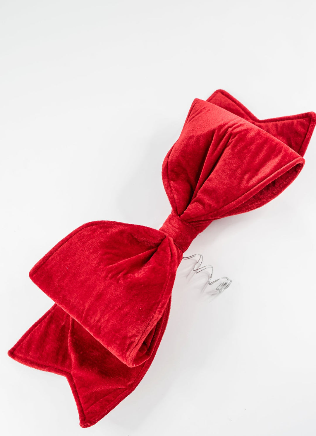 Red Velvet Bow Ornament - 20” wide - Greenery MarketXN6934-RE