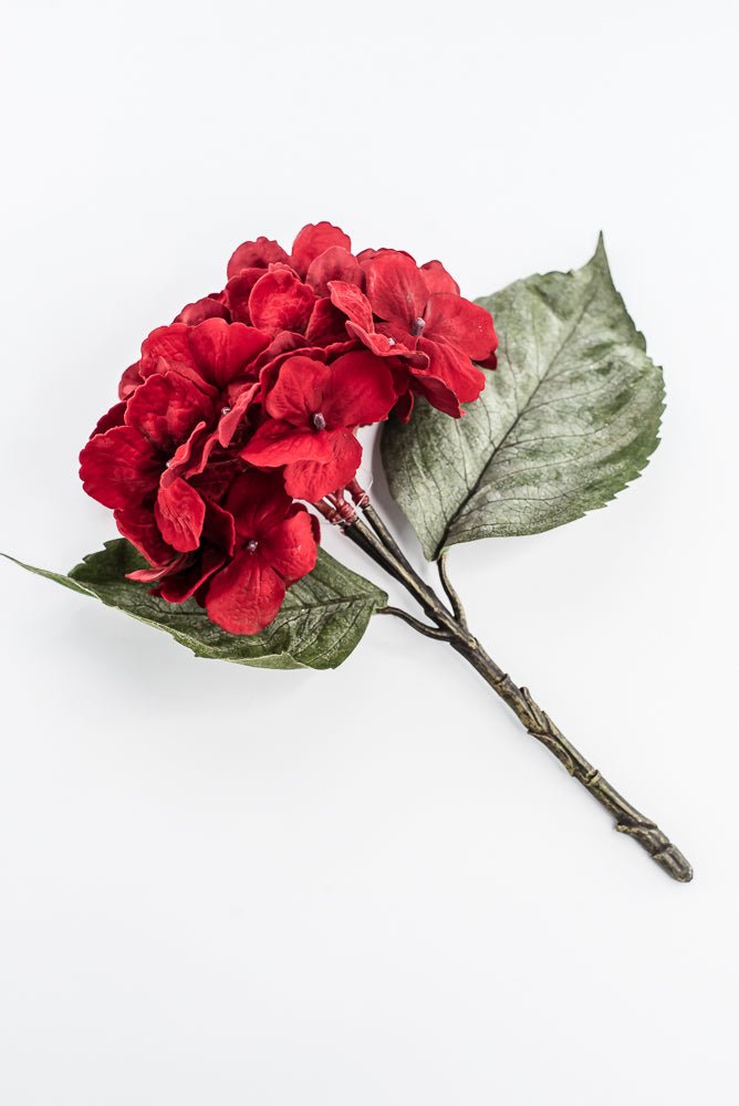 Red Velvet hydrangea stem - Greenery Marketartificial flowers6132-R