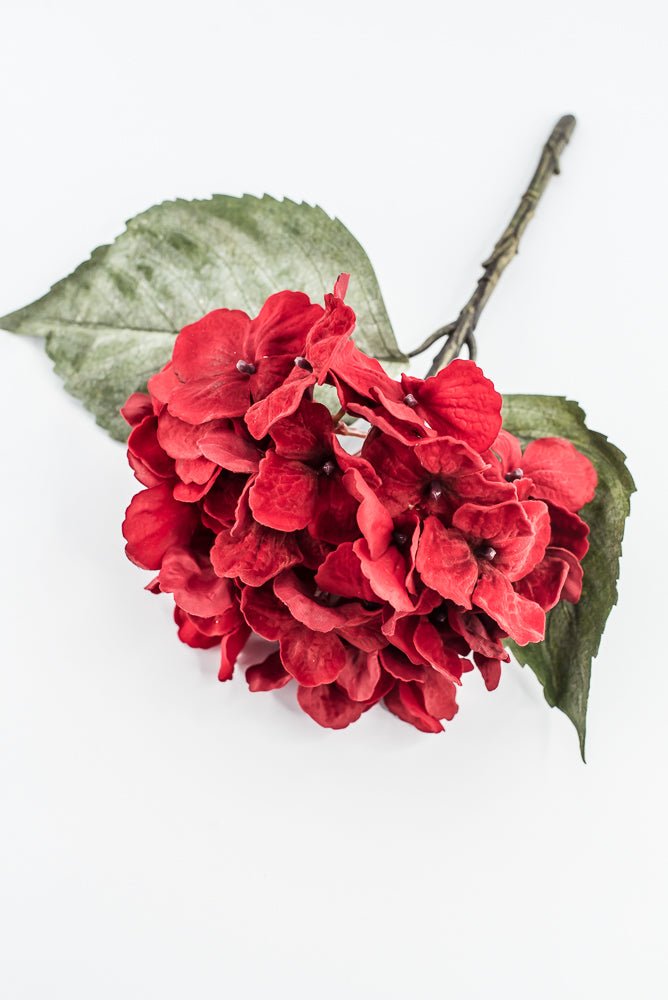 Red Velvet hydrangea stem - Greenery Marketartificial flowers6132-R