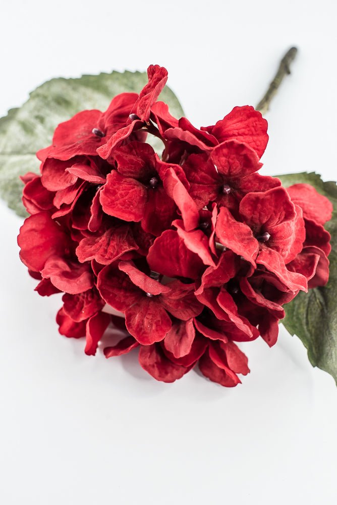 Red Velvet hydrangea stem - Greenery Marketartificial flowers6132-R