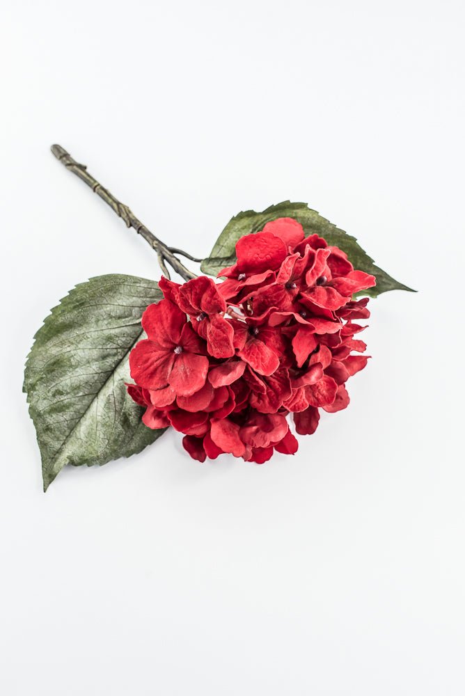 Red Velvet hydrangea stem - Greenery Marketartificial flowers6132-R
