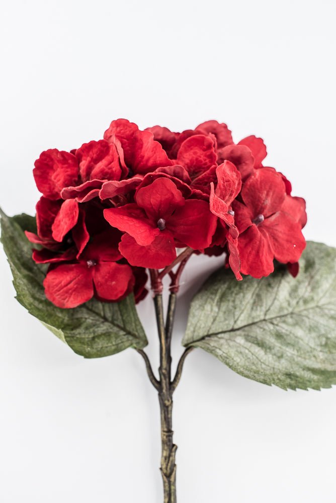 Red Velvet hydrangea stem - Greenery Marketartificial flowers6132-R