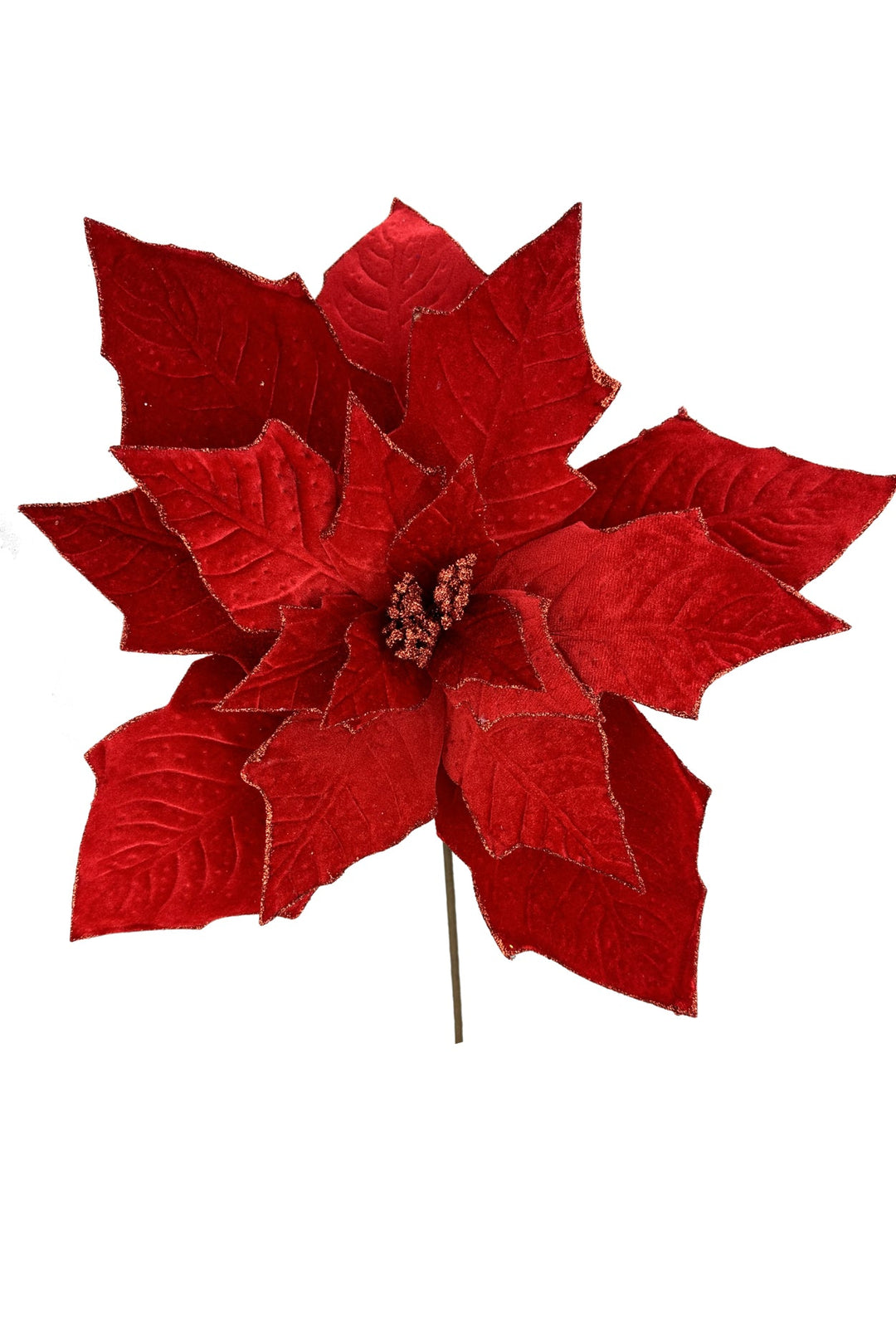 Red velvet poinsettia - large - Greenery Market86026RD