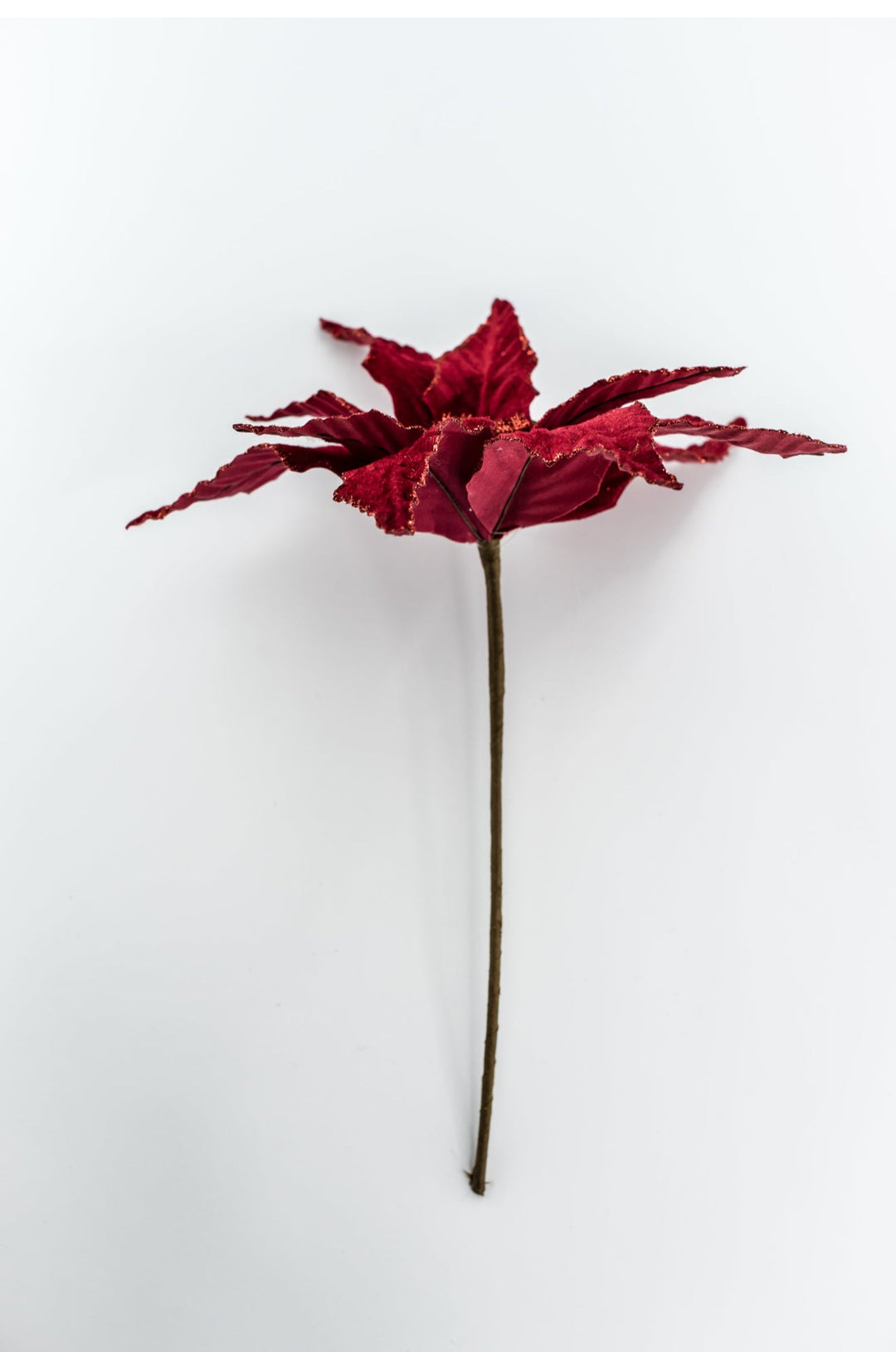 Red Velvet Poinsettia Pick - Greenery Market85730RD