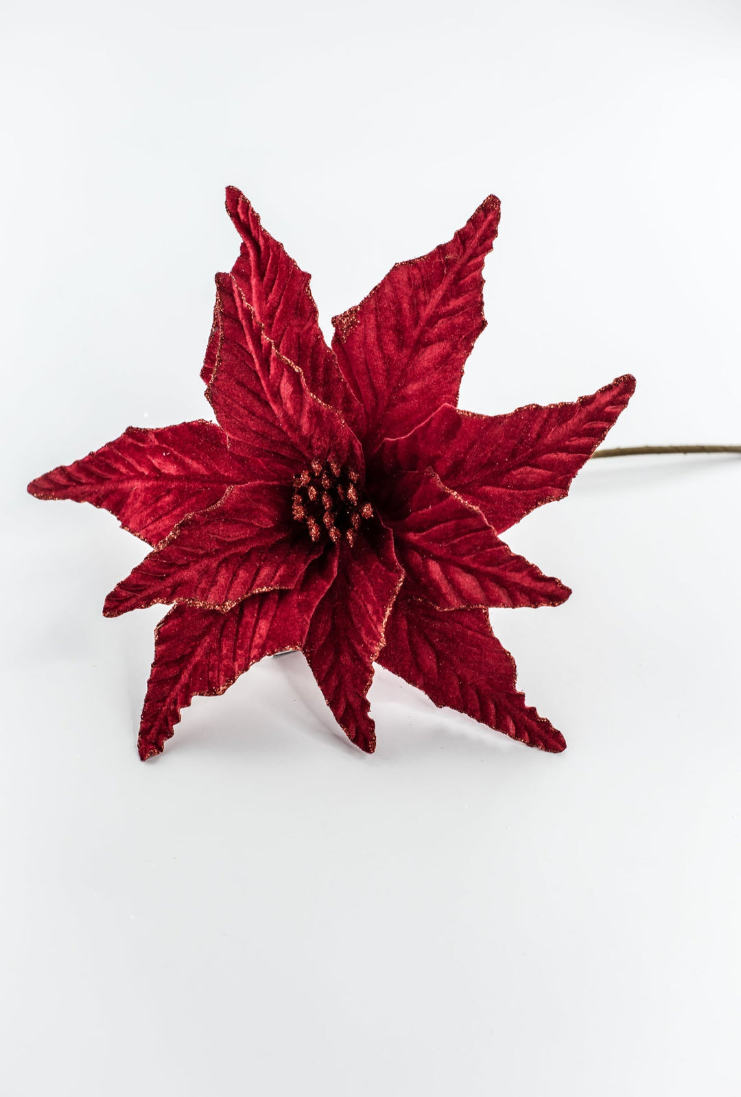 Red Velvet Poinsettia Pick - Greenery Market85730RD