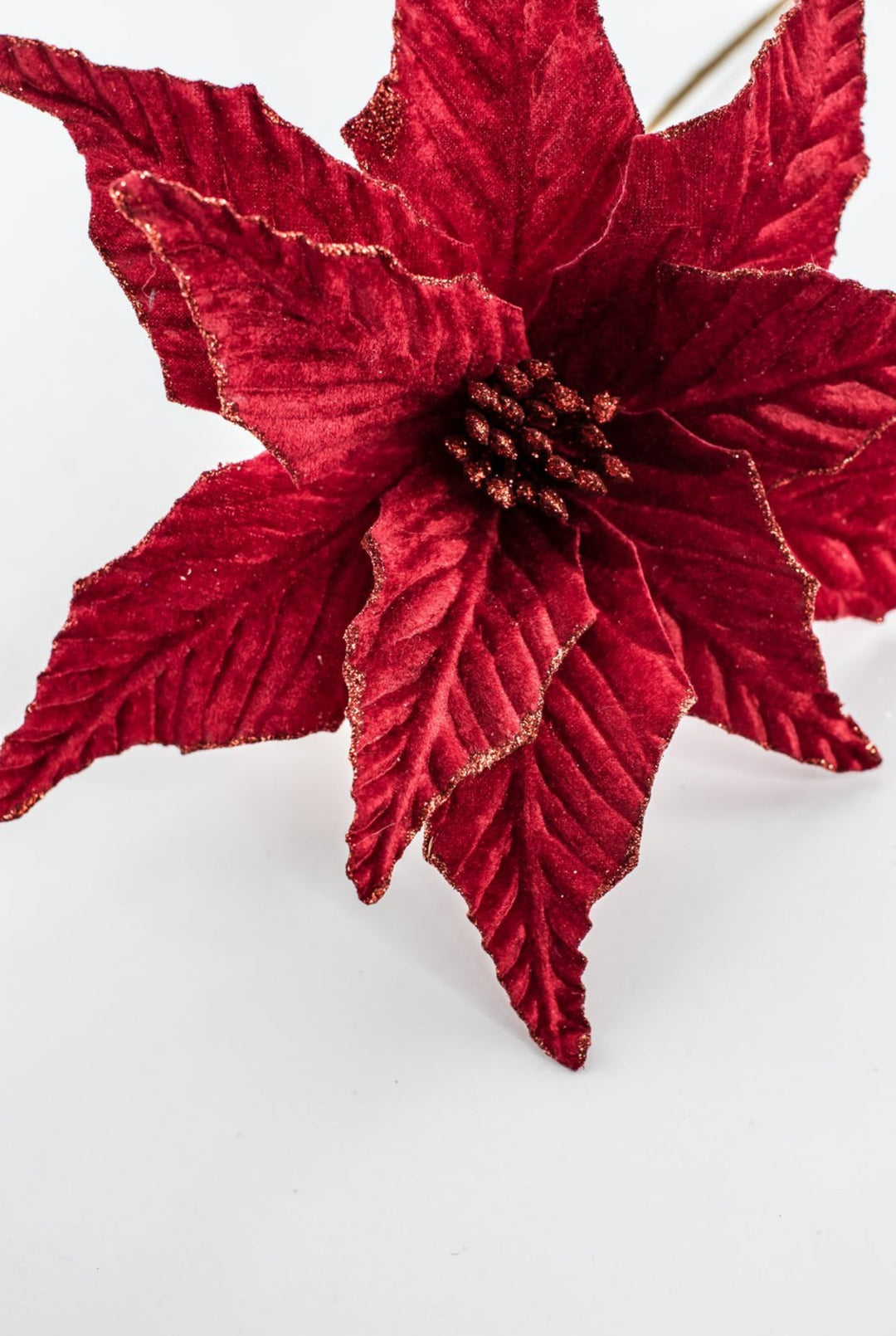 Red Velvet Poinsettia Pick - Greenery Market85730RD