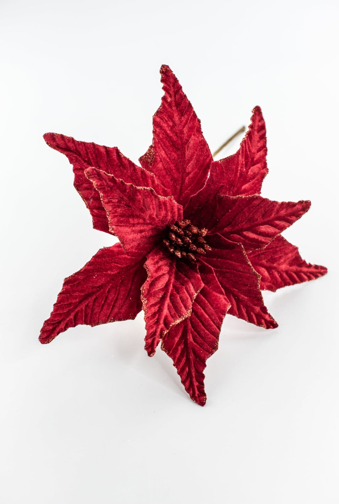 Red Velvet Poinsettia Pick - Greenery Market85730RD