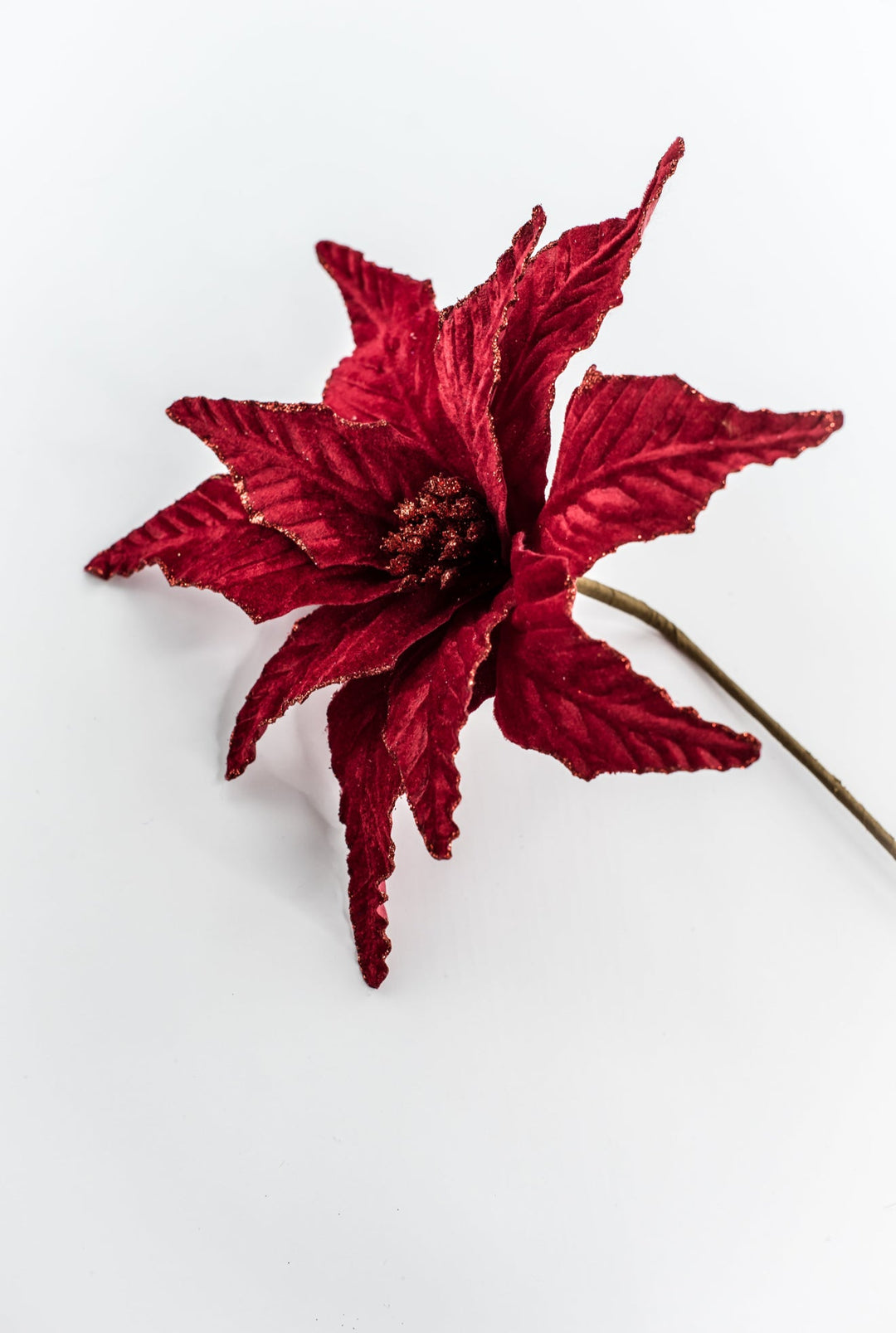 Red Velvet Poinsettia Pick - Greenery Market85730RD