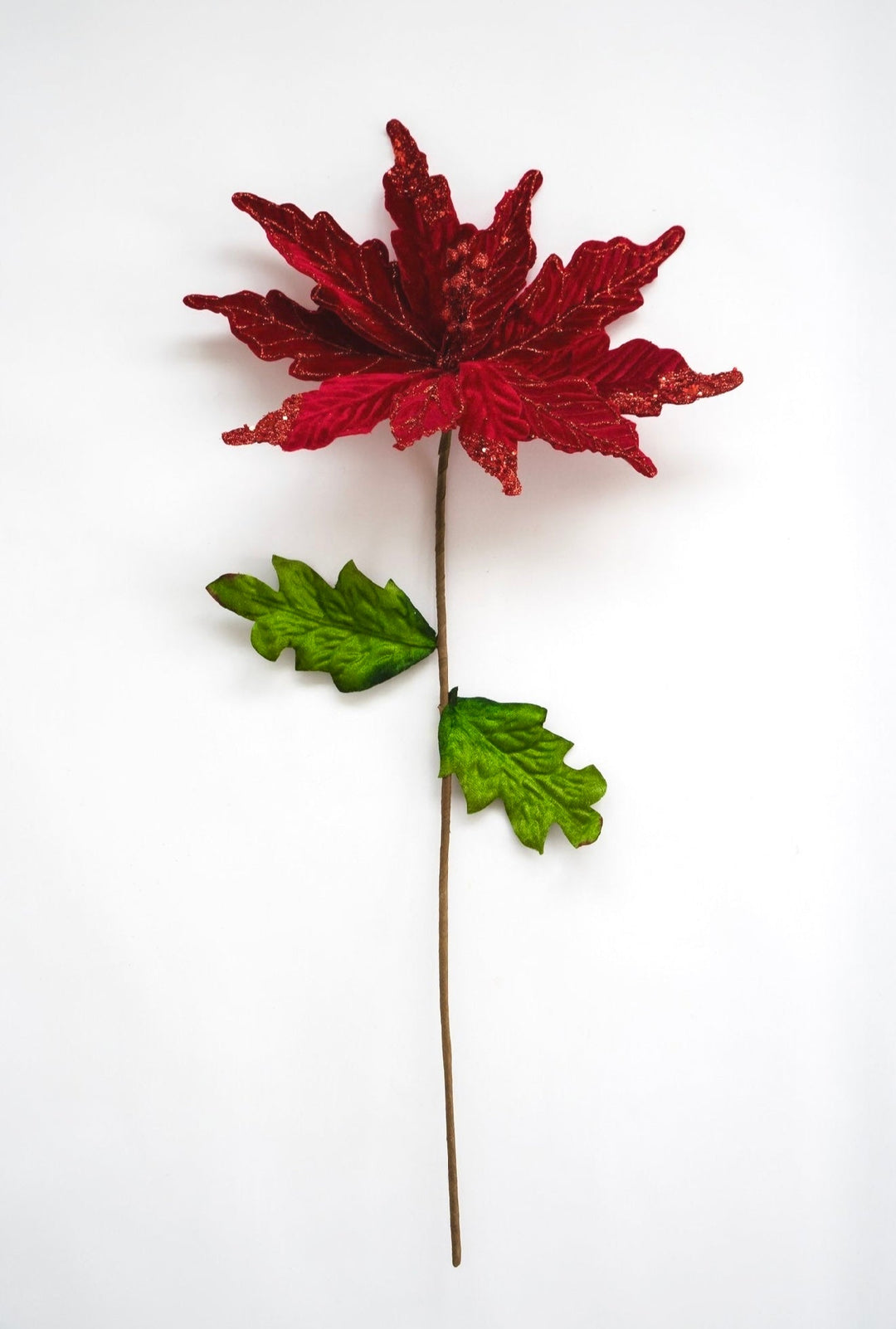 Red Velvet poinsettia stem - Greenery Market83089RD