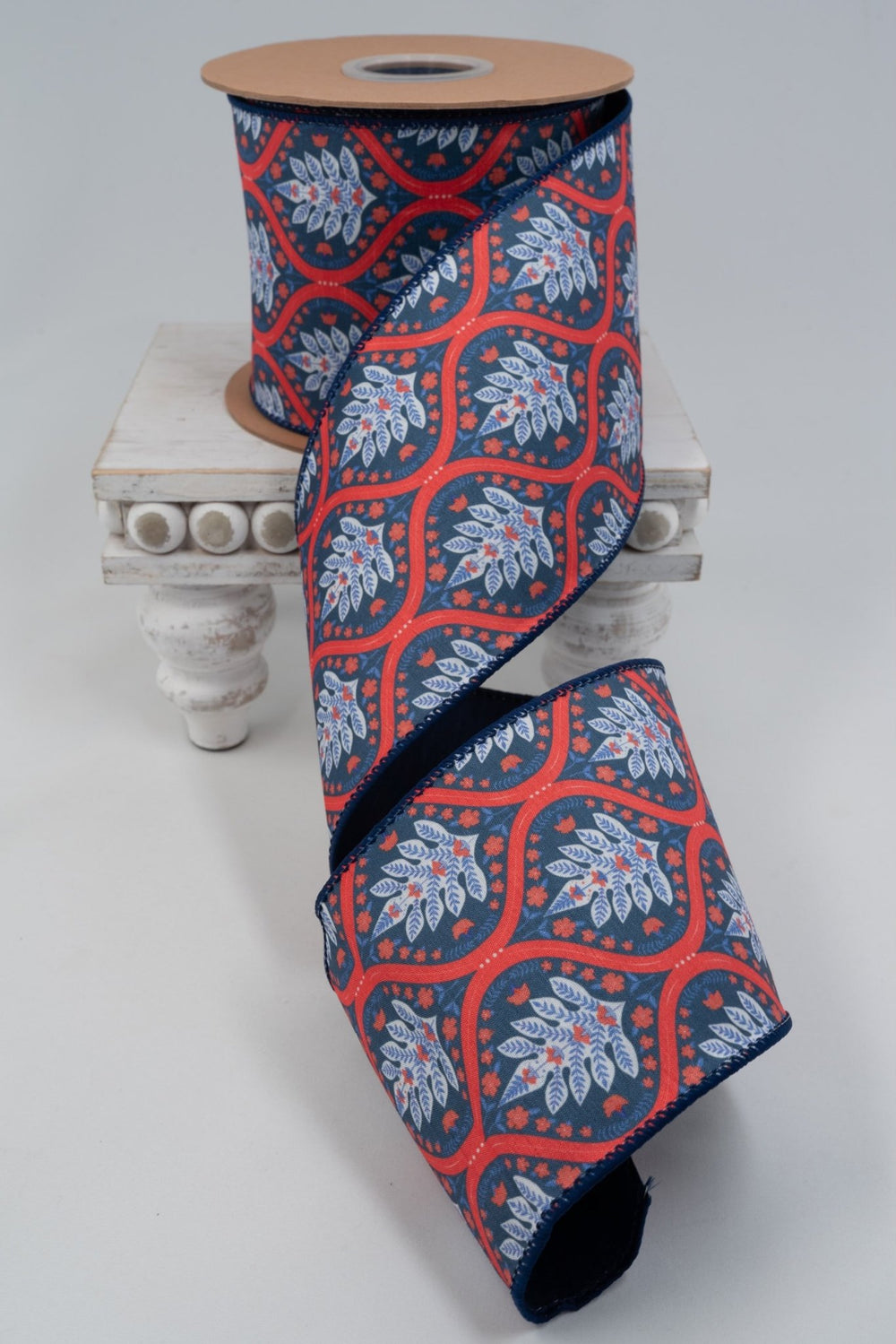 Red, White, & Blue Patterned Wired Ribbon - 4" - Greenery MarketWired Ribbon9353W-032-100E