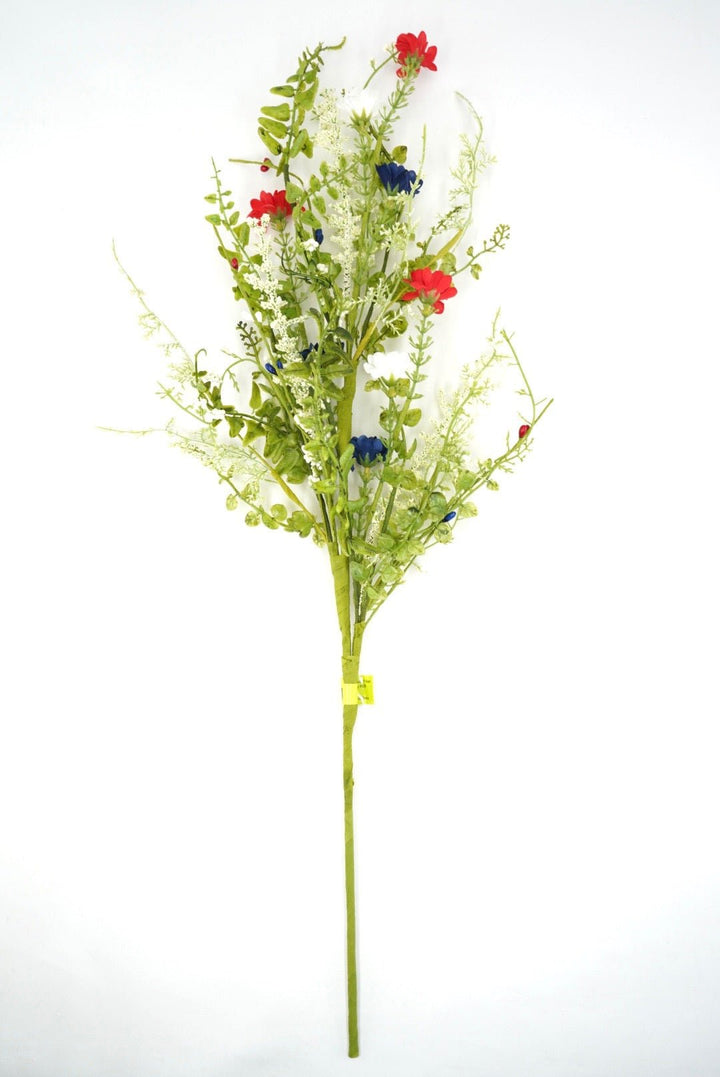 Red, White, & Blue Wild Flower Filler Spray - 28" - Greenery MarketArtificial Flowers74263RWB