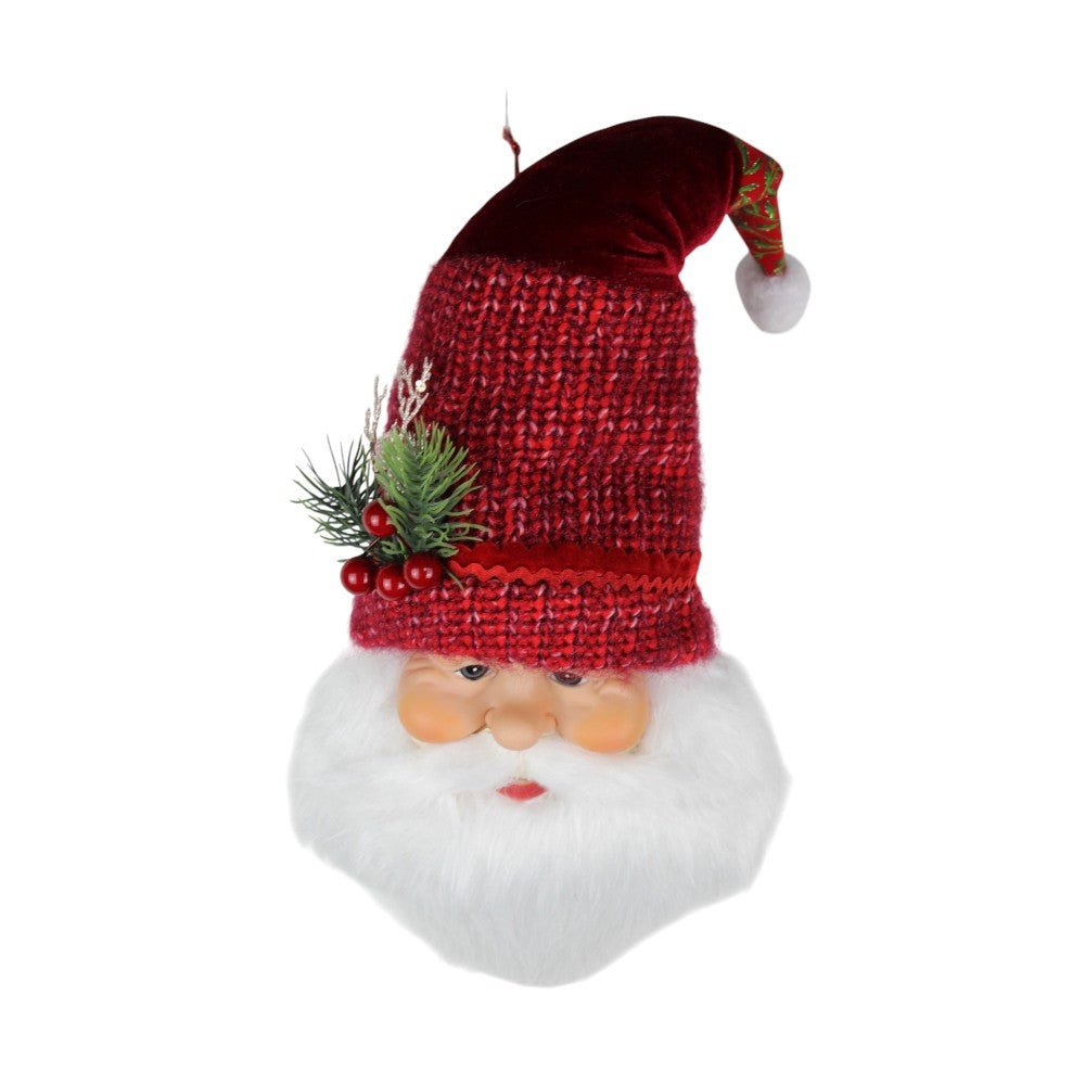 Red & White Santa Face Ornament - 20" - Greenery MarketOrnaments280274