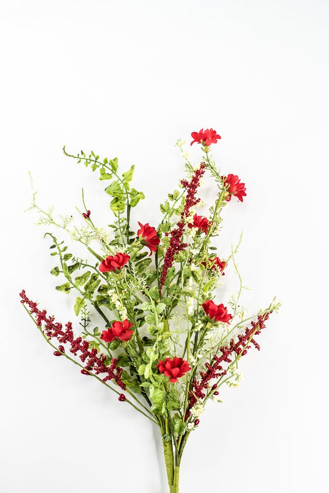Red Wild Flower Filler Spray - 28" - Greenery Market63737RD
