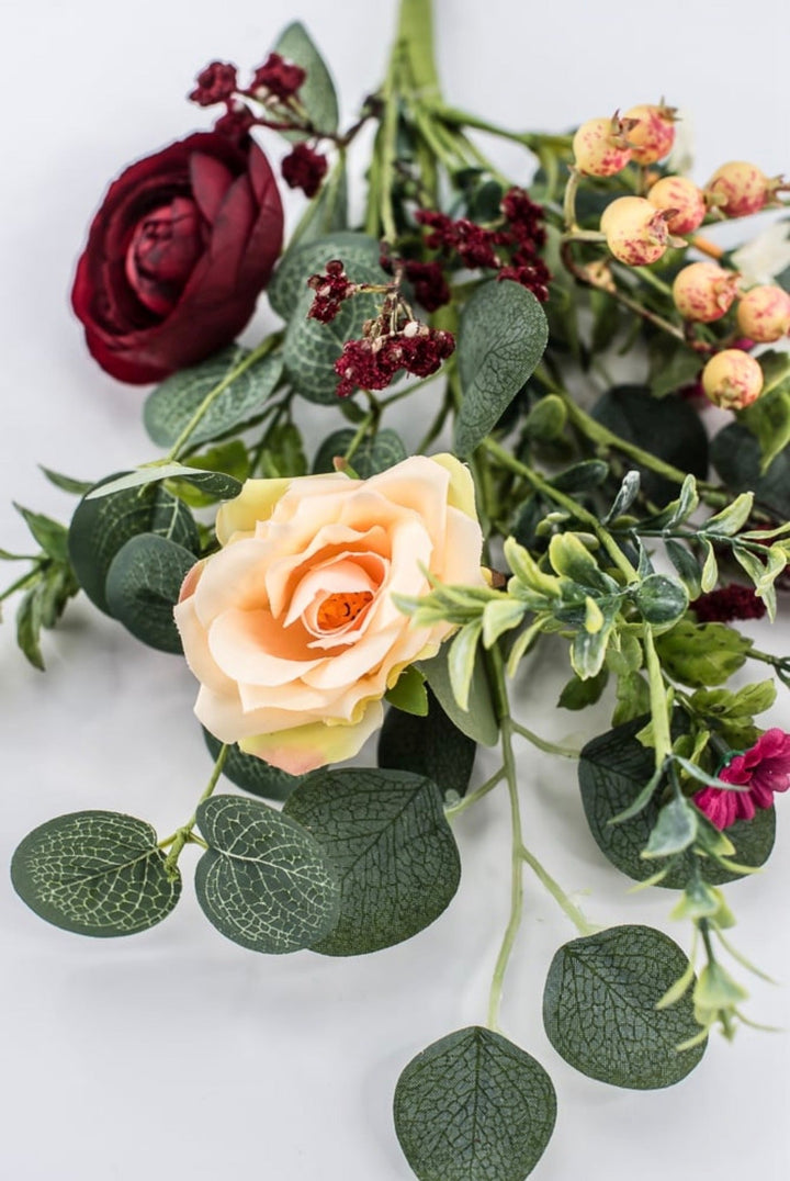 Red Wine Mixed Ranunculus Bush - 18" - Greenery MarketArtificial Flowers63856RDPK