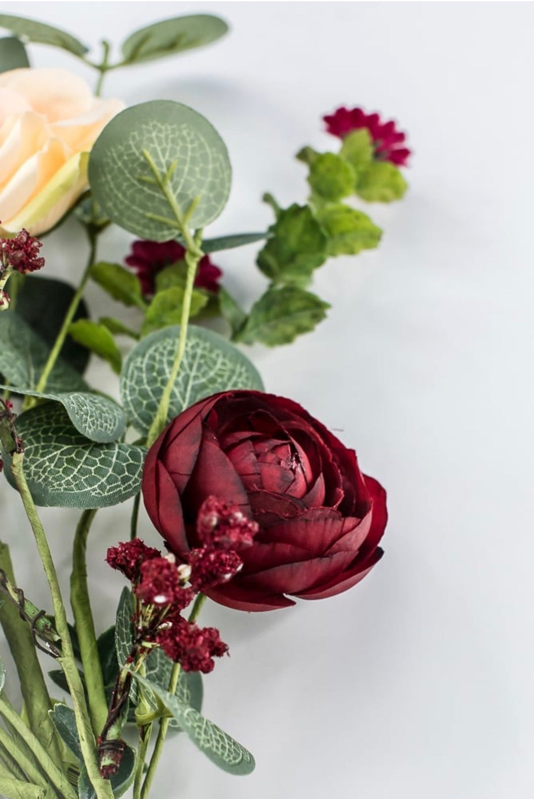 Red Wine Mixed Ranunculus Bush - 18" - Greenery MarketArtificial Flowers63856RDPK