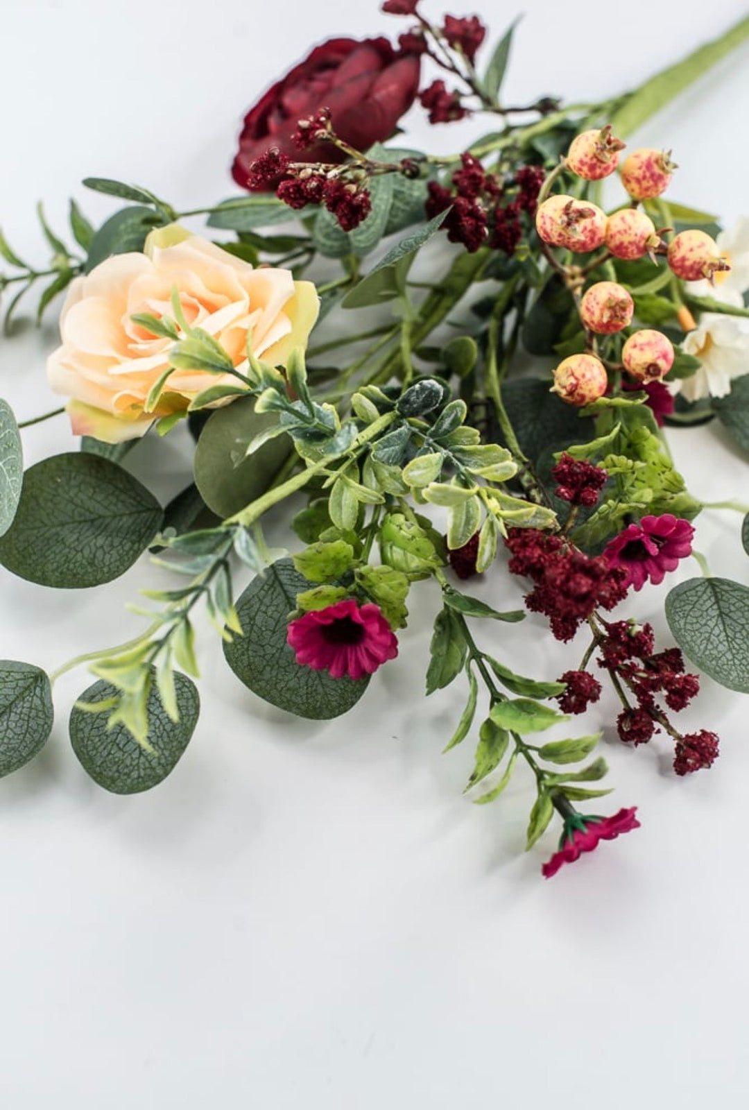 Red Wine Mixed Ranunculus Bush - 18" - Greenery MarketArtificial Flowers63856RDPK