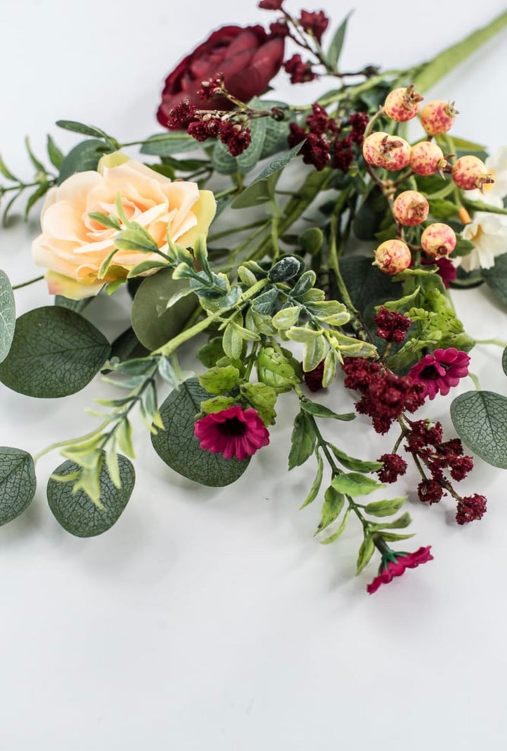 Red Wine Mixed Ranunculus Bush - 18" - Greenery MarketArtificial Flowers63856RDPK
