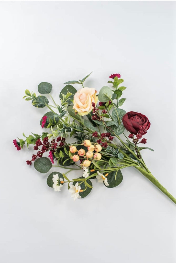Red Wine Mixed Ranunculus Bush - 18" - Greenery MarketArtificial Flowers63856RDPK
