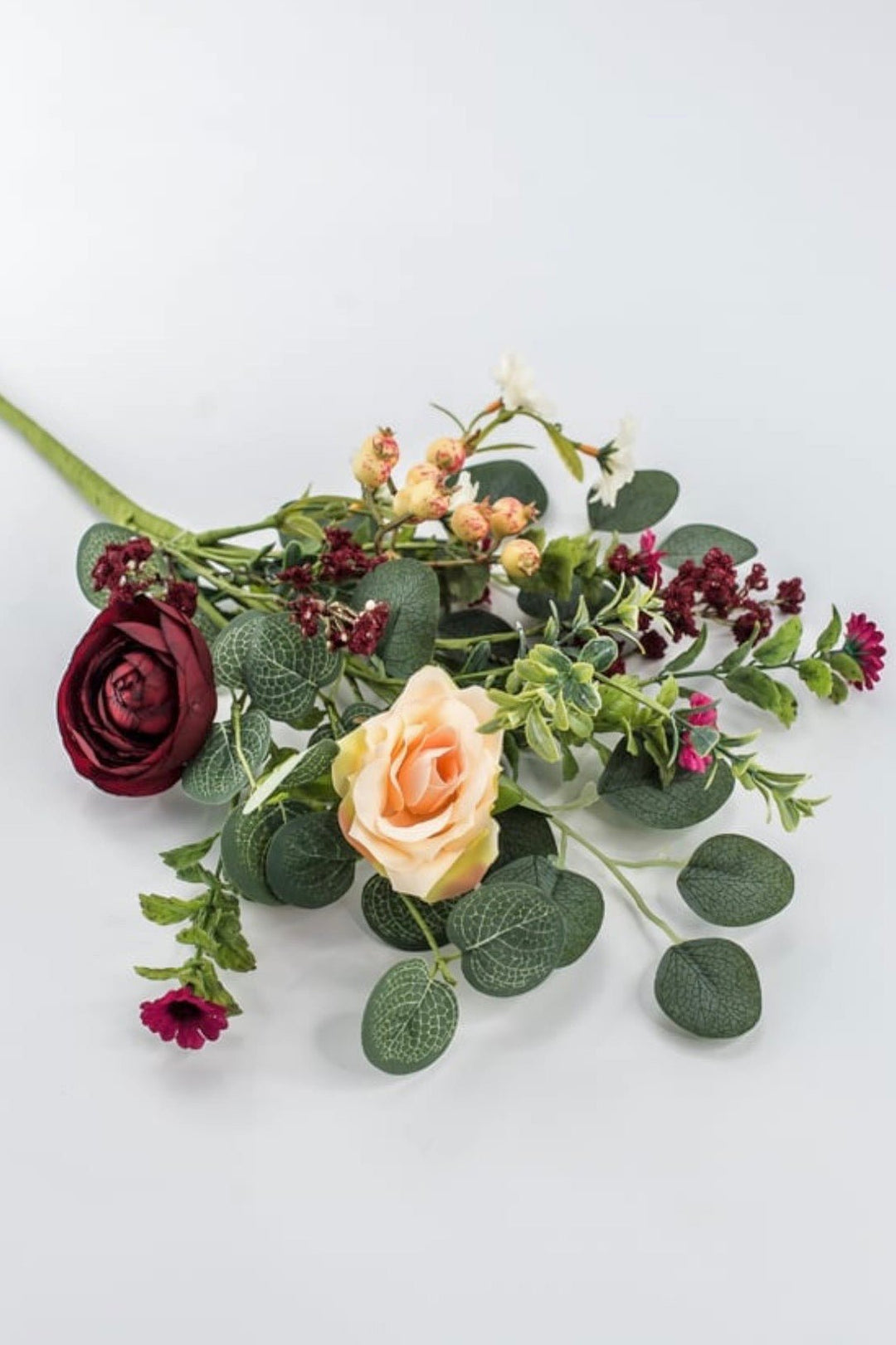 Red Wine Mixed Ranunculus Bush - 18" - Greenery MarketArtificial Flowers63856RDPK