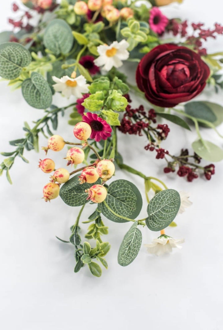 Red Wine & Pink Ranunculus Spray - 28" - Greenery MarketArtificial Flowers63855RDPK
