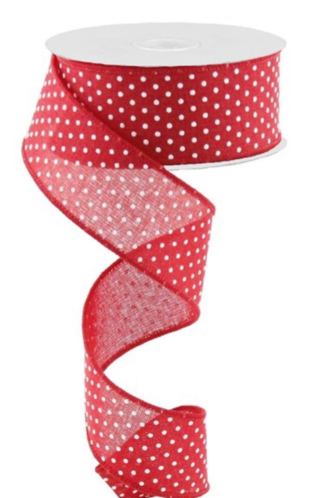 Red with white raised dots ribbon 1.5" - Greenery MarketWired ribbonRG0165124