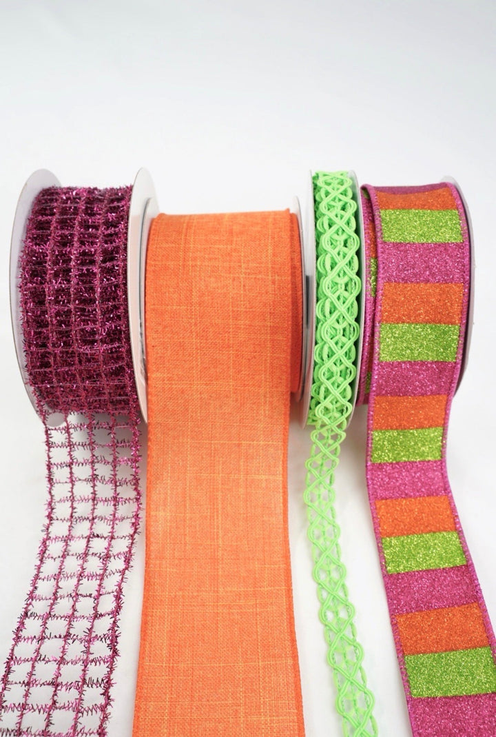 Ribbon Bow Bundle - Pink Halloween x 4 ribbons - Greenery MarketRibbons & Trim