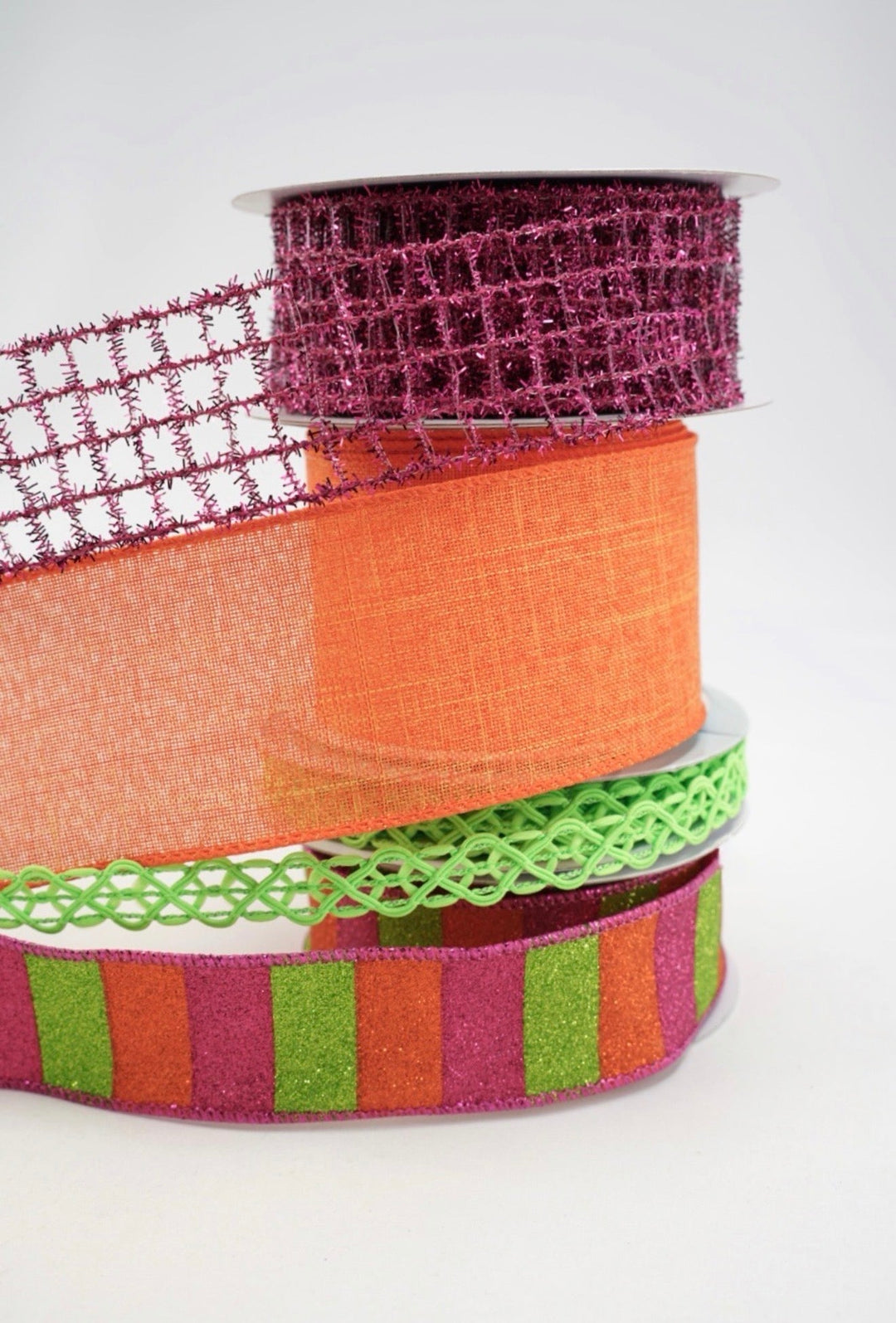 Ribbon Bow Bundle - Pink Halloween x 4 ribbons - Greenery MarketRibbons & Trim