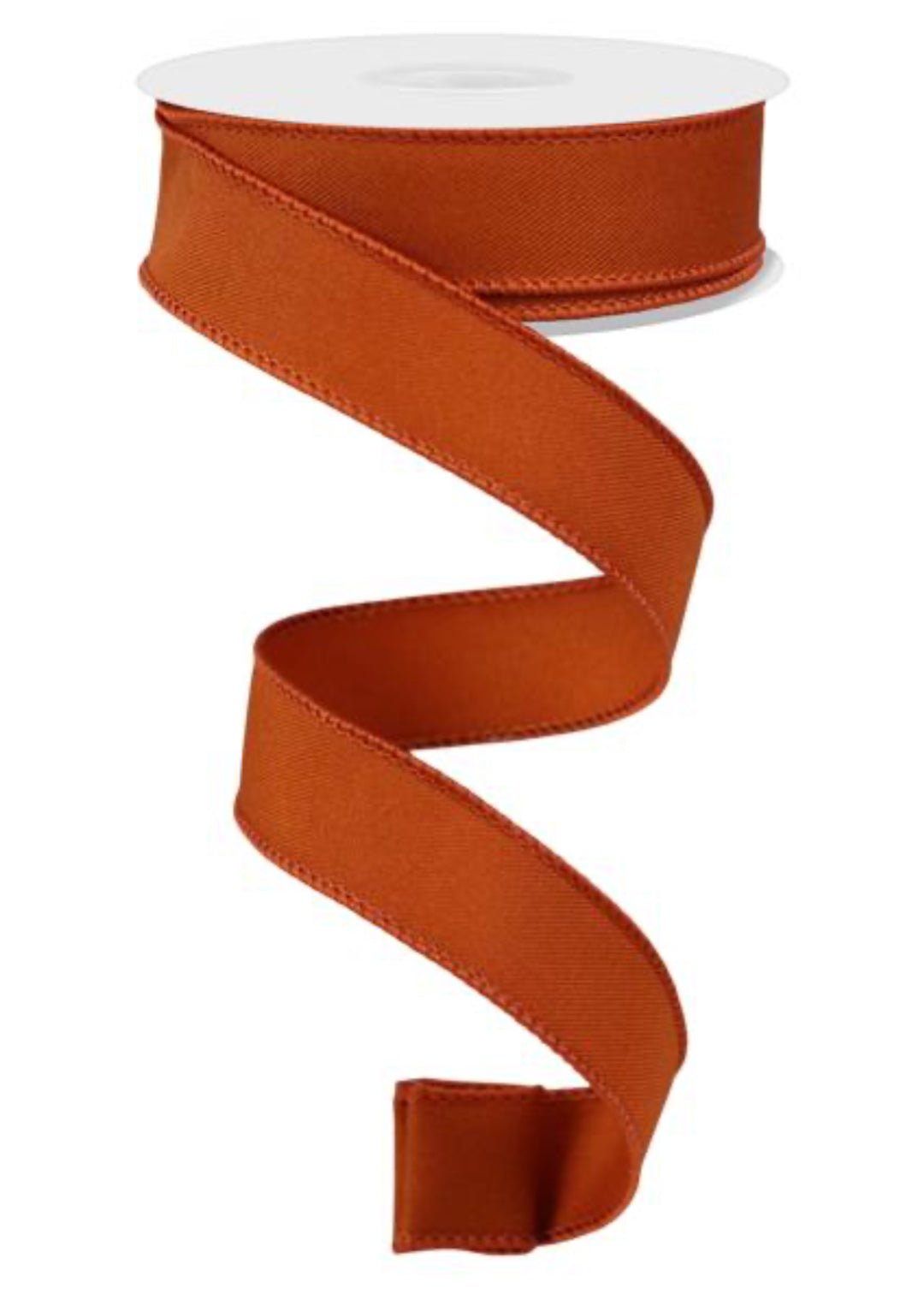 Rust 7/8” skinny wired ribbon - Greenery Market