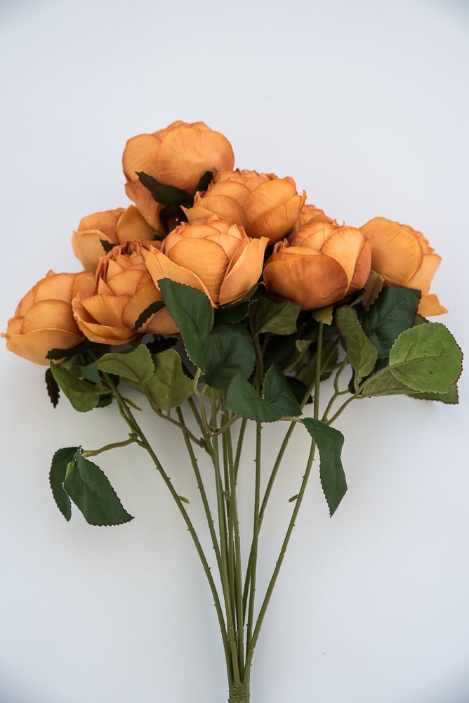 Rusty cabbage rose bush - Greenery Marketartificial flowers27183