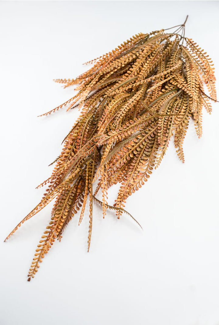 Rusty Orange Leaves Hanging Bush - Greenery Market57311OR