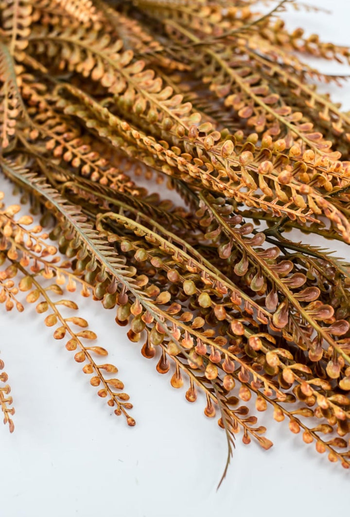 Rusty Orange Leaves Hanging Bush - Greenery Market57311OR
