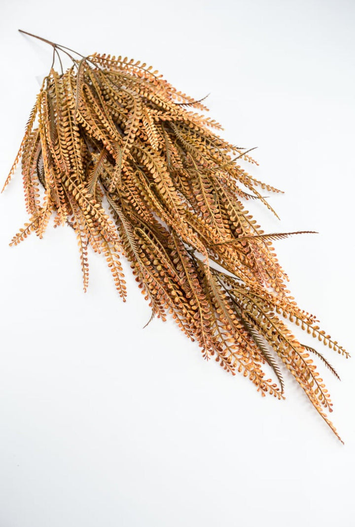 Rusty Orange Leaves Hanging Bush - Greenery Market57311OR