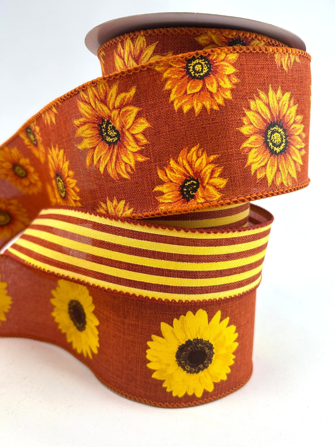 Rusty Sunflower Bow Bundle x 3 Ribbons - Greenery MarketRustSunX3