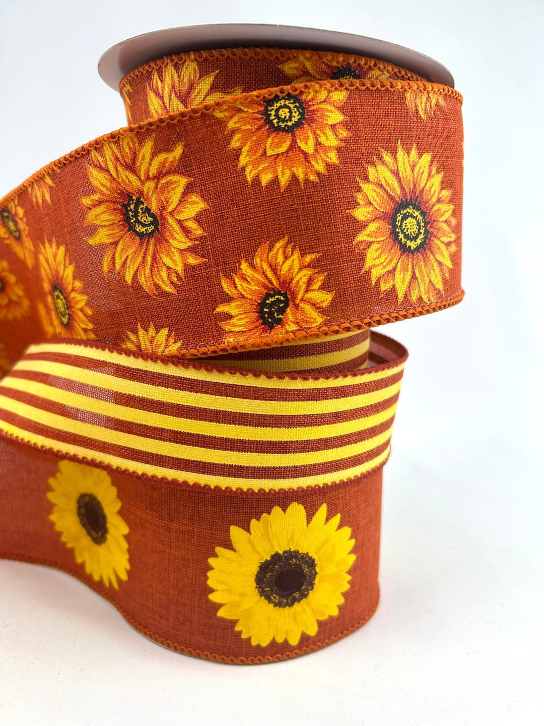 Rusty Sunflower Bow Bundle x 3 Ribbons - Greenery MarketRustSunX3