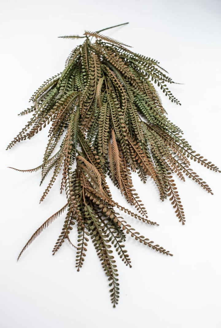 Sage Plastic Leaves Hanging Bush - Greenery Market57311SAGE