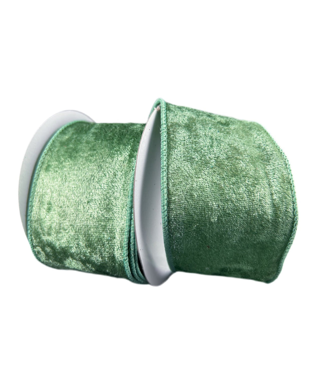 Sage velvet wired ribbon, 2.5" - Greenery MarketWired ribbon72430 - 40 - 06