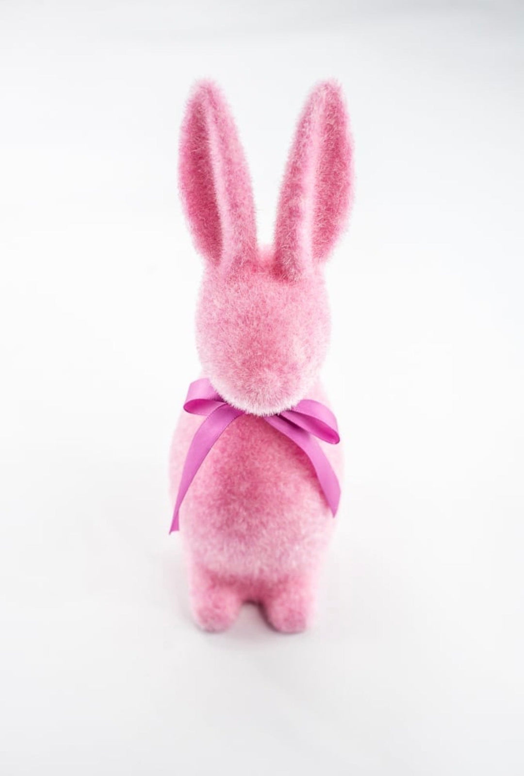 Sherbet Flocked Bunny - 11.5" Choose Color - Greenery Market4540711-PINK