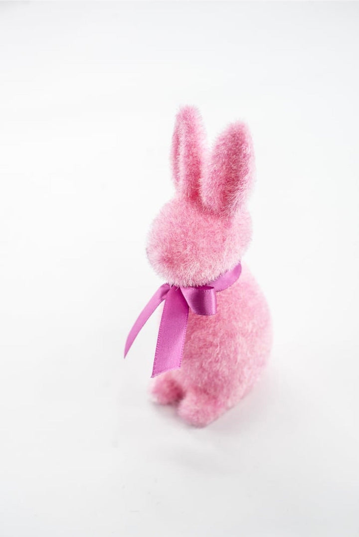 Sherbet Flocked Bunny - 6" SET of 3 - Greenery Market4540716