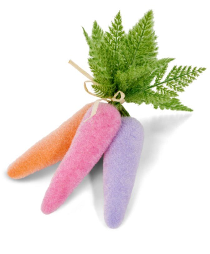 Sherbet Flocked Carrot Bundle - 12" - Greenery Market4540795