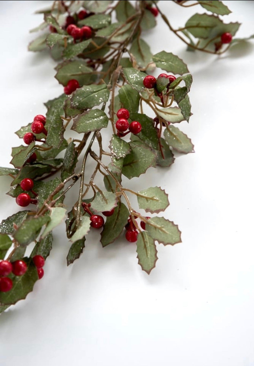 Shimmering Holly garland 6’ - Greenery Market279910