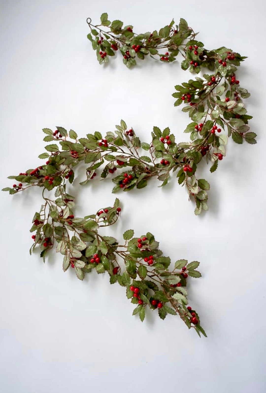 Shimmering Holly garland 6’ - Greenery Market279910