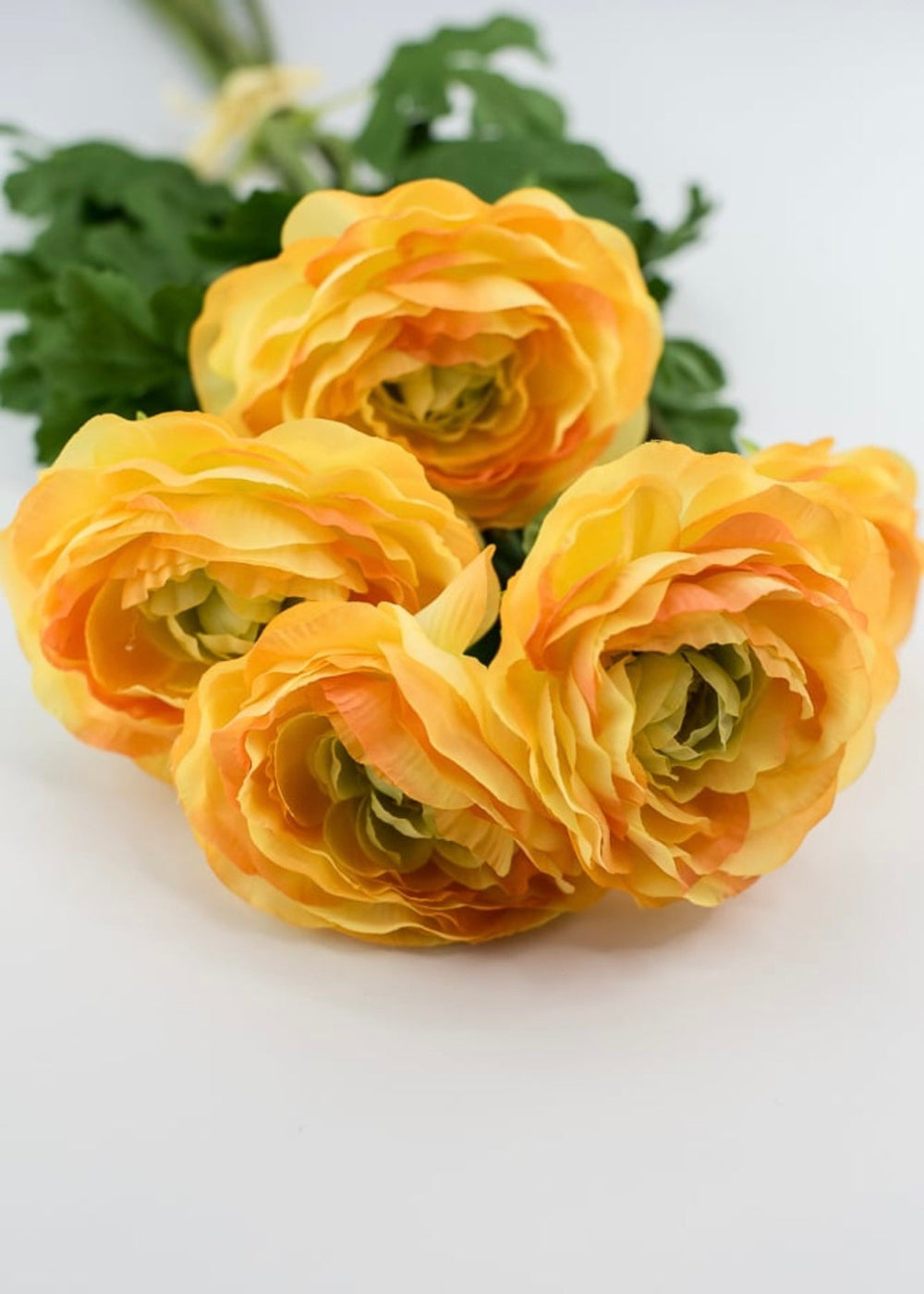 Silk Ranunculus bundle - yellow orange - Greenery Marketartificial flowers84318-OR