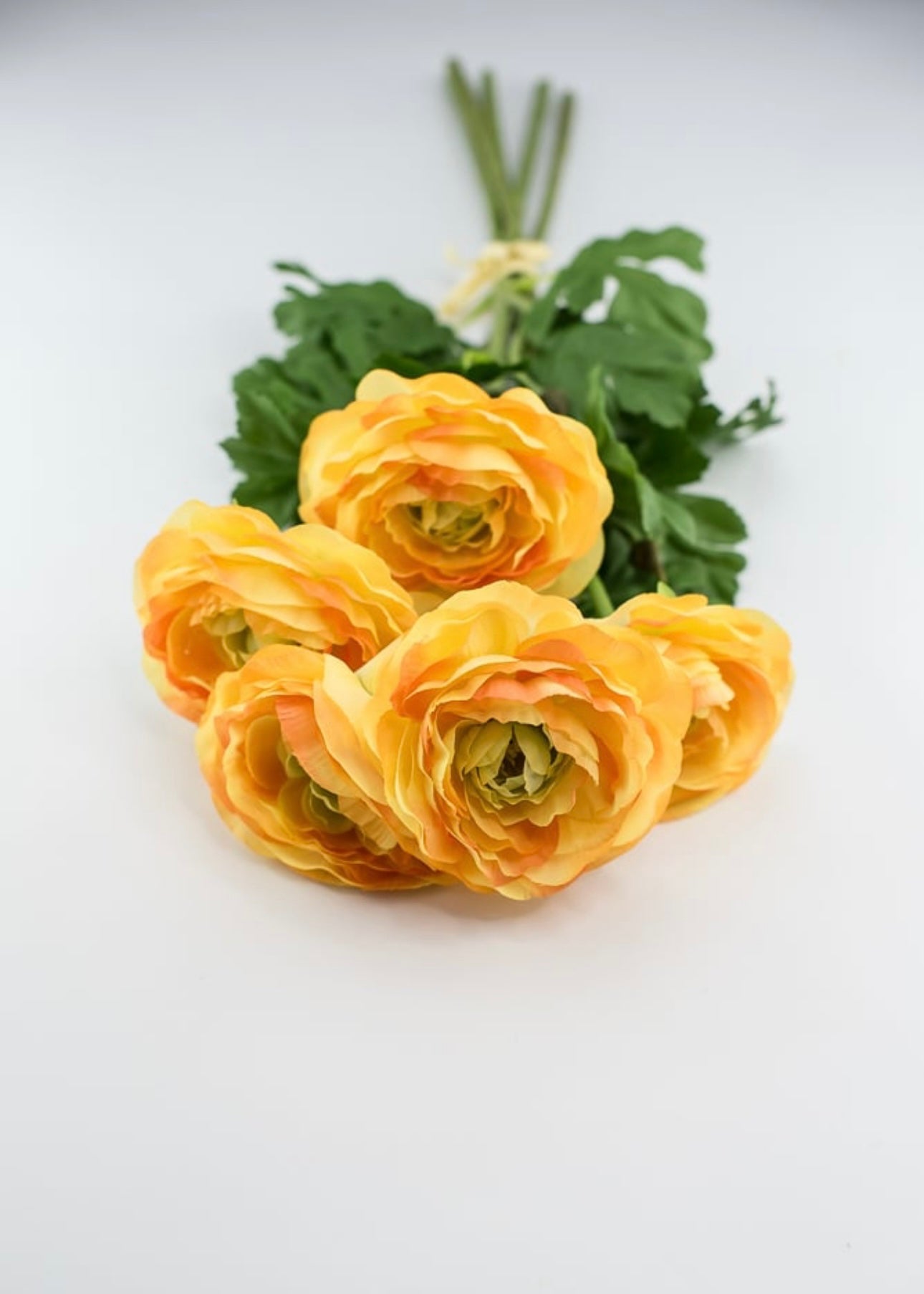 Silk Ranunculus bundle - yellow orange - Greenery Marketartificial flowers84318-OR