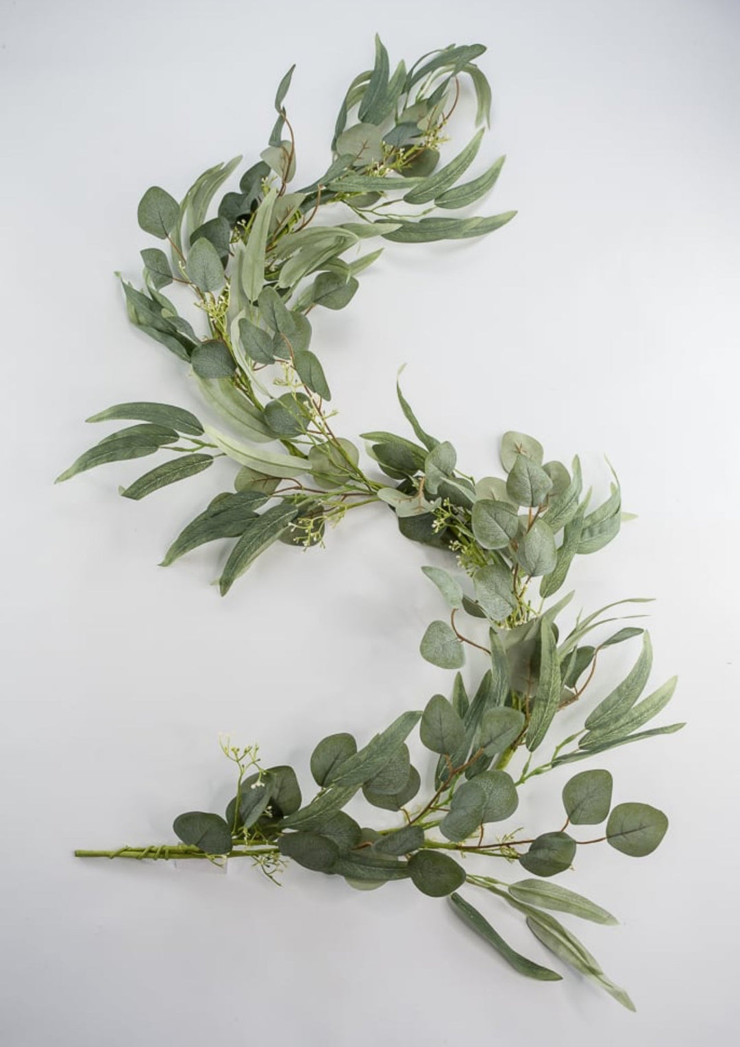 Silk willow Eucalyptus garland - Greenery Market62817