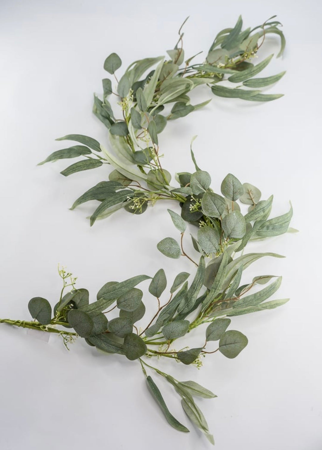 Silk willow Eucalyptus garland - Greenery Market62817